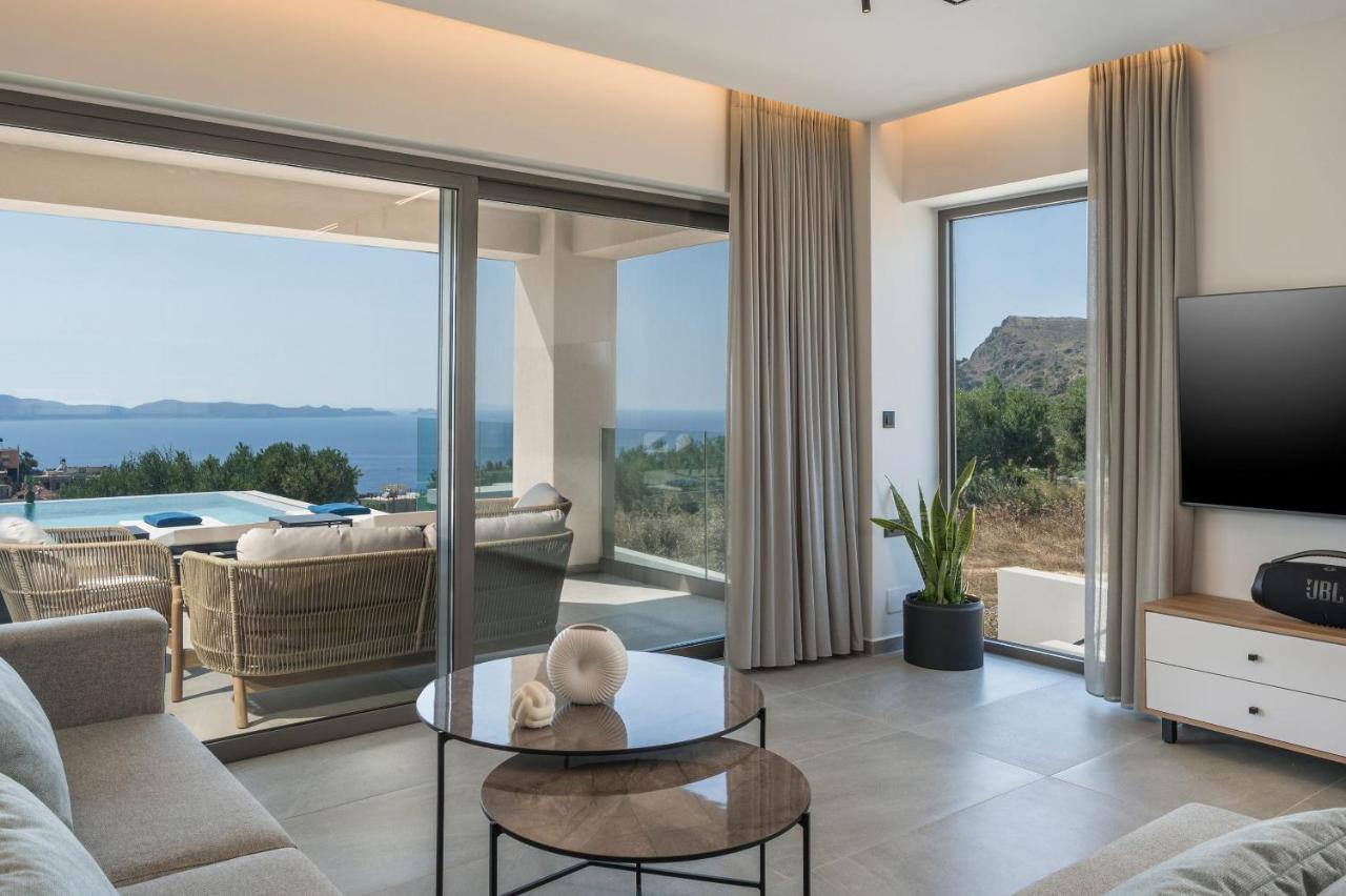 Villa Ekphrasis With Sea View And Jacuzzi Ravdhoukha Exterior photo