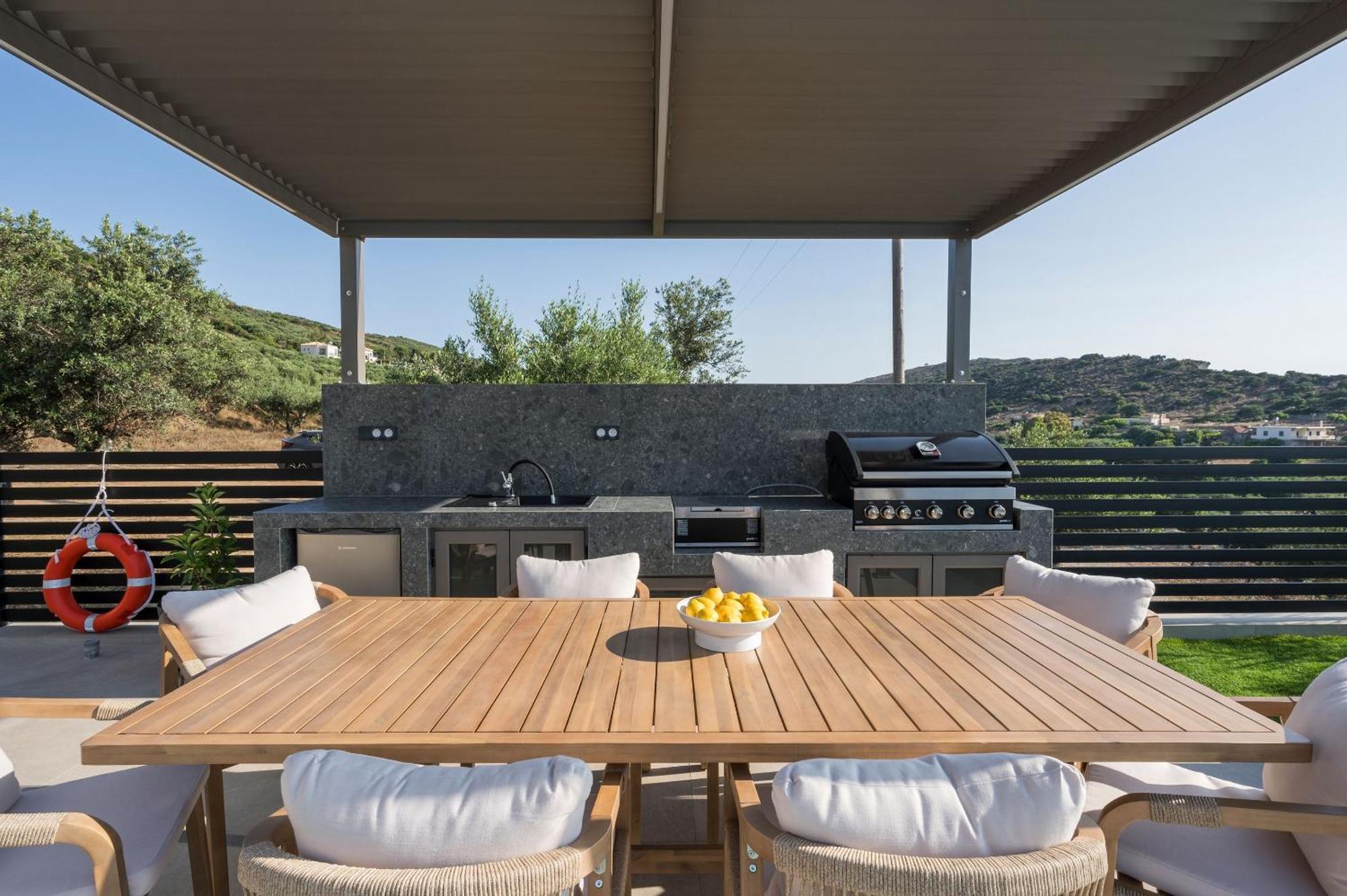 Villa Ekphrasis With Sea View And Jacuzzi Ravdhoukha Exterior photo